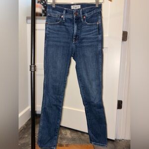 Madewell High rise Skinny Leg Jeans in Classic Blue
